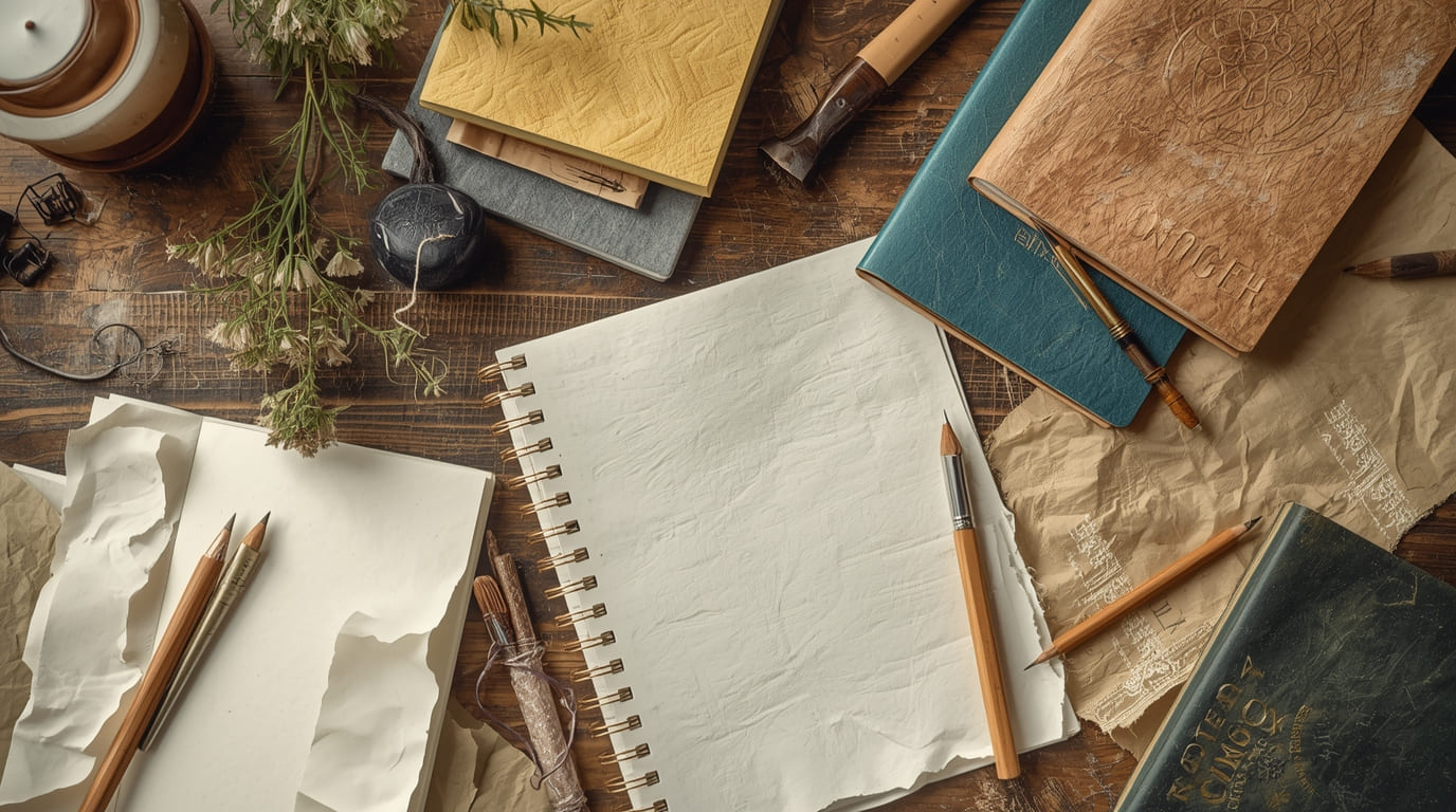 Skissböcker och Papper från Slyxuth